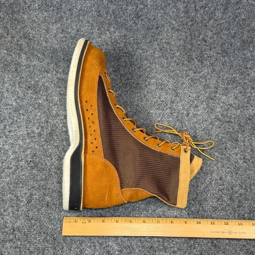 Danner River Gripper Boots Mens 10D Brown Suede Felt Sole Fly Fishing Wading USA